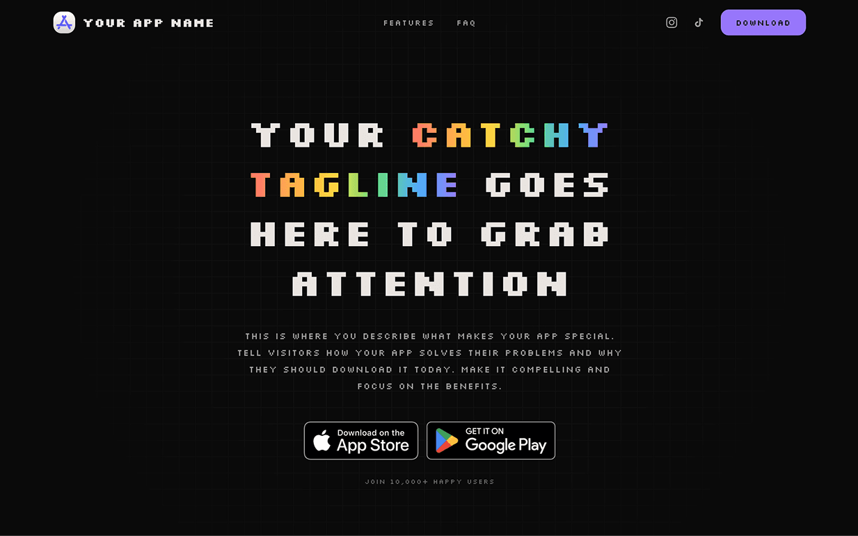 Pixel template preview